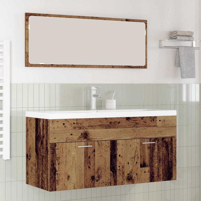 Dulap de Baie Lemn Vechi 100 x 38,5 x 46 cm Lemn compozit - WALTI WALTI