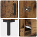 Bufet Pe perete Lemn Vechi 69,5 x 34 x 180 cm Lemn compozit - WALTI WALTI