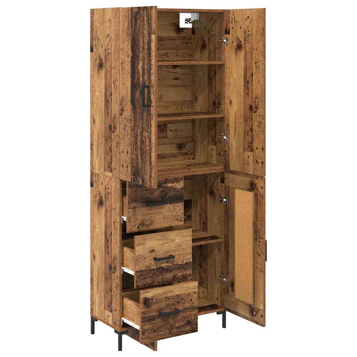 Bufet Pe perete Lemn Vechi 69,5 x 34 x 180 cm Lemn compozit - WALTI WALTI