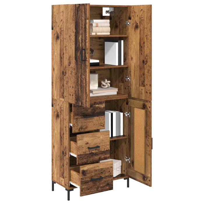 Bufet Pe perete Lemn Vechi 69,5 x 34 x 180 cm Lemn compozit - WALTI WALTI