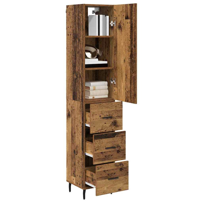 Bufet cu sertar Lemn Vechi 34,5 x 34 x 180 cm Lemn compozit - WALTI WALTI