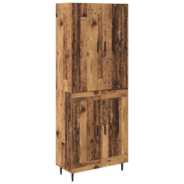 Bufet Lemn Vechi 69,5 x 34 x 180 cm Lemn Stratificat și Sticlă - WALTI WALTI