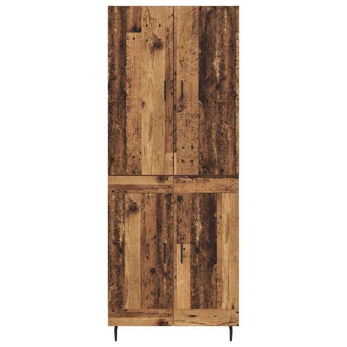 Bufet Lemn Vechi 69,5 x 34 x 180 cm Lemn Stratificat și Sticlă - WALTI WALTI