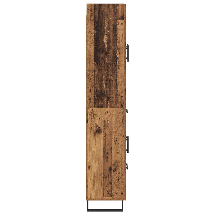 Bufet cu sertar 2 pcs Lemn Vechi Lemn Stratificat și Sticlă - WALTI WALTI