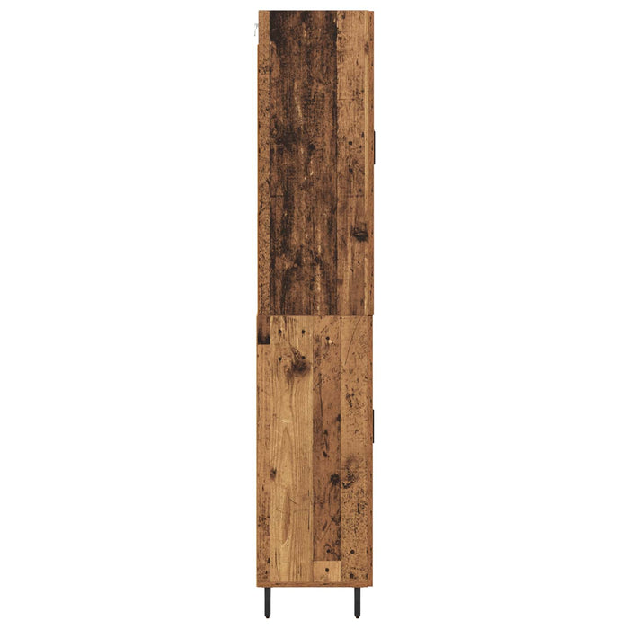 Bufet cu sertar 2 pcs Lemn Vechi Lemn Stratificat și Sticlă - WALTI WALTI