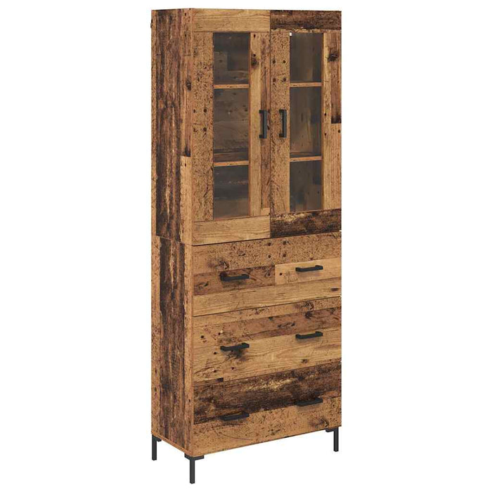 Bufet cu sertar 2 pcs Lemn vechi Lemn compozit - WALTI WALTI