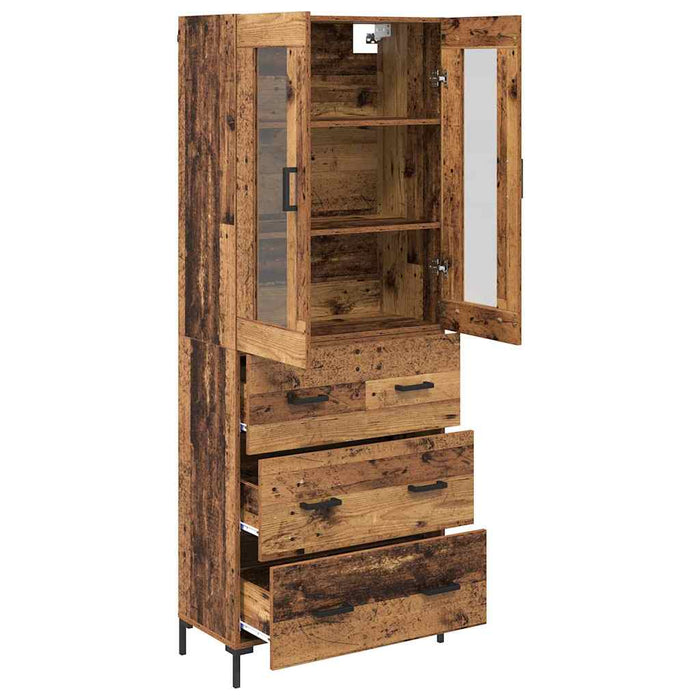 Bufet cu sertar 2 pcs Lemn vechi Lemn compozit - WALTI WALTI