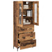 Bufet cu sertar 2 pcs Lemn vechi Lemn compozit - WALTI WALTI