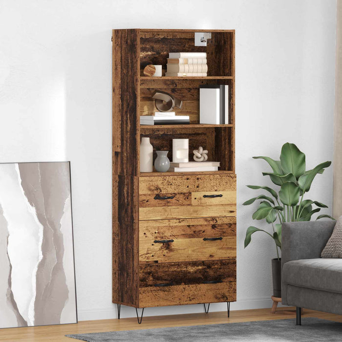 Bufet cu sertar Lemn vechi 69,5 x 34 x 180 cm Lemn compozit - WALTI WALTI
