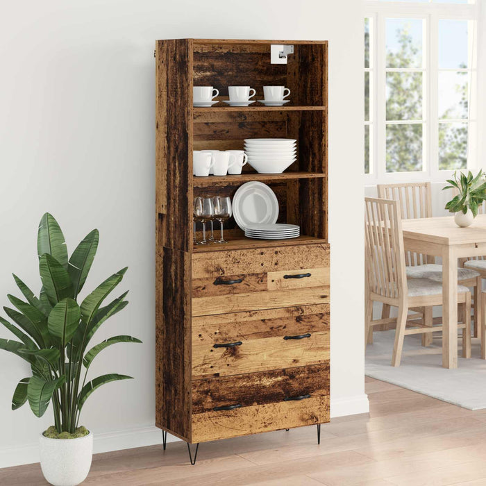 Bufet cu sertar Lemn vechi 69,5 x 34 x 180 cm Lemn compozit - WALTI WALTI