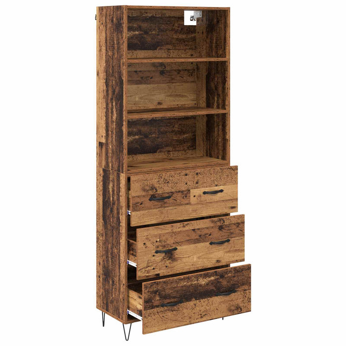 Bufet cu sertar Lemn vechi 69,5 x 34 x 180 cm Lemn compozit - WALTI WALTI