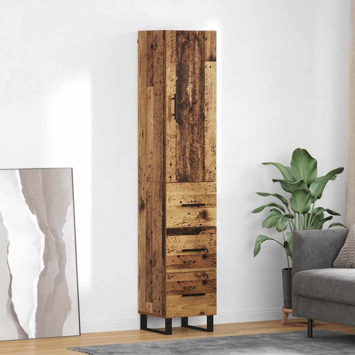 Bufet cu sertar Lemn Vechi 34,5 x 34 x 180 cm Lemn compozit - WALTI WALTI