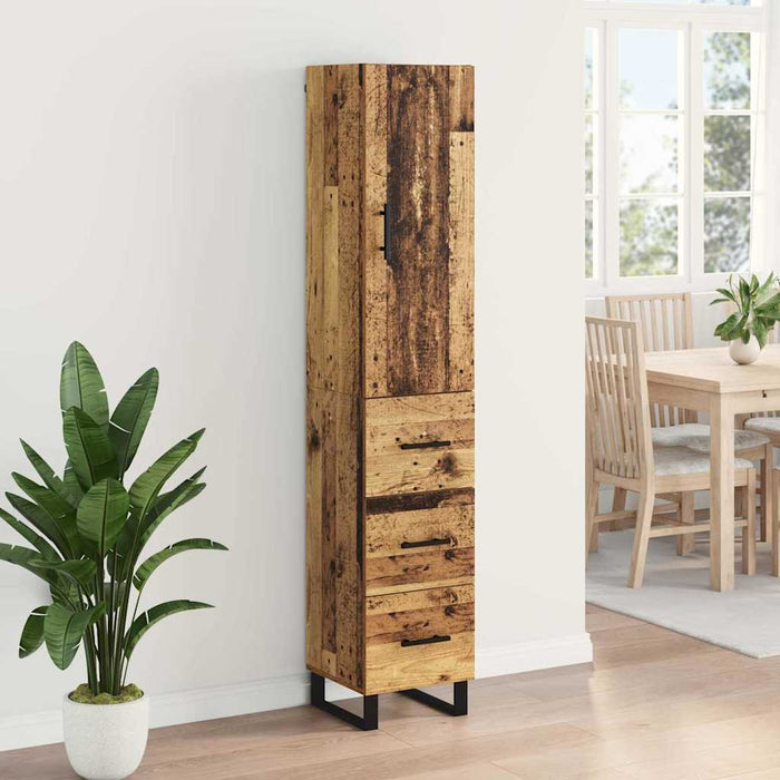 Bufet cu sertar Lemn Vechi 34,5 x 34 x 180 cm Lemn compozit - WALTI WALTI