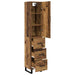 Bufet cu sertar Lemn Vechi 34,5 x 34 x 180 cm Lemn compozit - WALTI WALTI