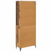Bufet Pe perete Lemn Vechi 69,5 x 34 x 180 cm Lemn compozit - WALTI WALTI