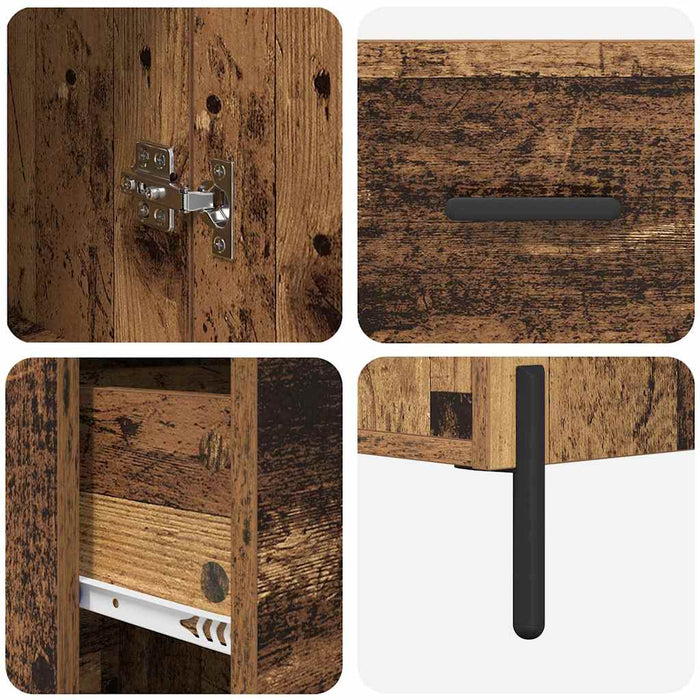 Bufet cu sertar Lemn Vechi 34,5 x 34 x 180 cm Lemn compozit - WALTI WALTI
