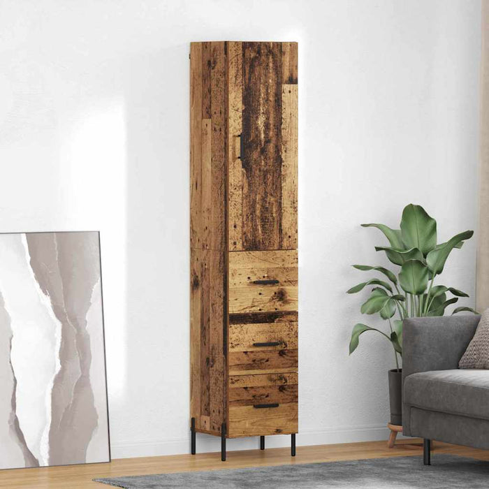 Bufet cu sertar Lemn Vechi 34,5 x 34 x 180 cm Lemn compozit - WALTI WALTI