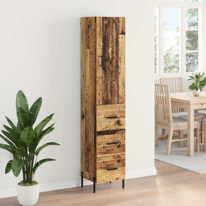 Bufet cu sertar Lemn Vechi 34,5 x 34 x 180 cm Lemn compozit - WALTI WALTI