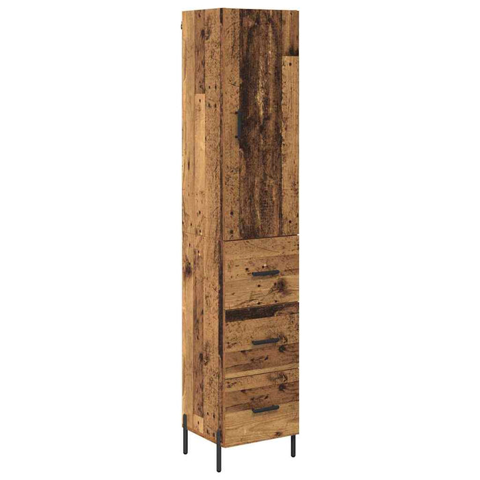 Bufet cu sertar Lemn Vechi 34,5 x 34 x 180 cm Lemn compozit - WALTI WALTI