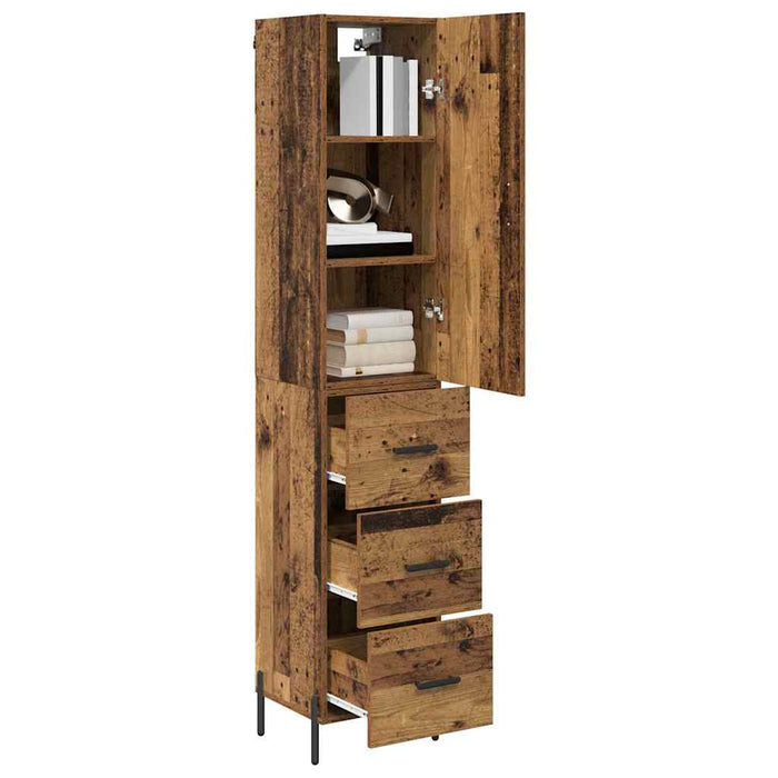 Bufet cu sertar Lemn Vechi 34,5 x 34 x 180 cm Lemn compozit - WALTI WALTI