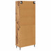 Bufet Lemn Vechi 69,5 x 34 x 180 cm Lemn Stratificat și Sticlă - WALTI WALTI