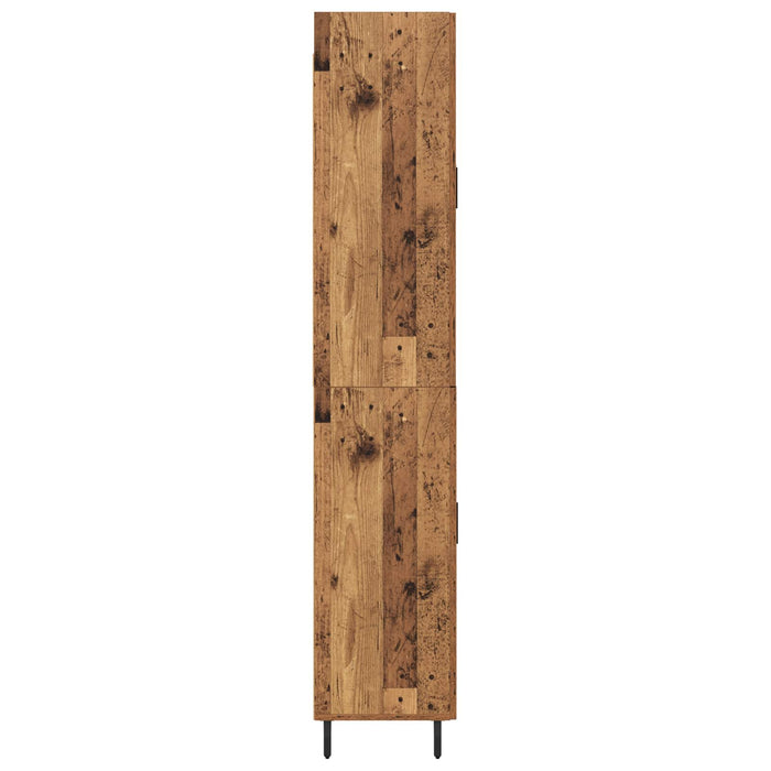 Bufet Lemn Vechi 69,5 x 34 x 180 cm Lemn Stratificat și Sticlă - WALTI WALTI