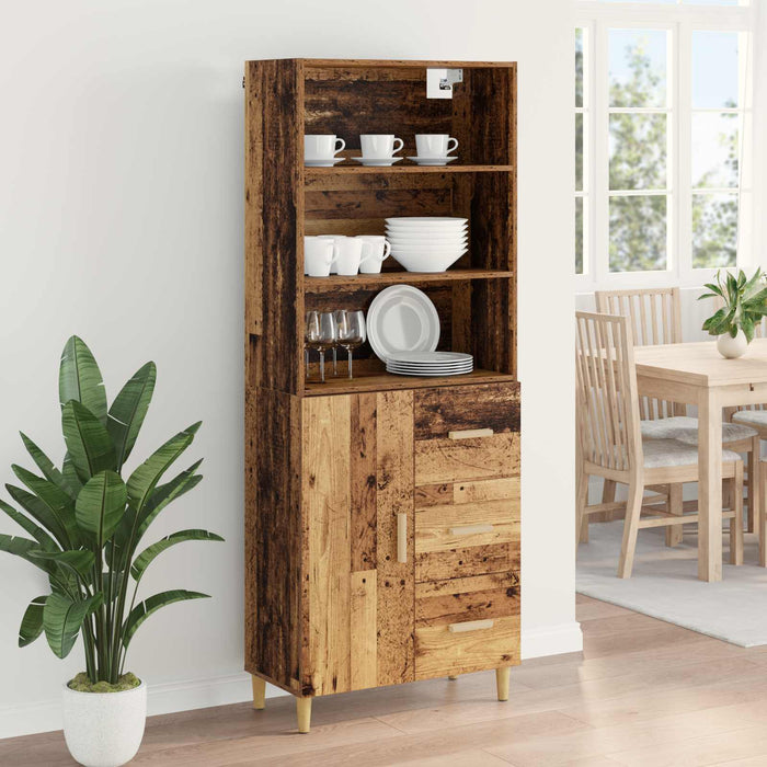 Bufet cu sertar Lemn Vechi 69,5 x 32,5 x 180 cm Lemn compozit - WALTI WALTI