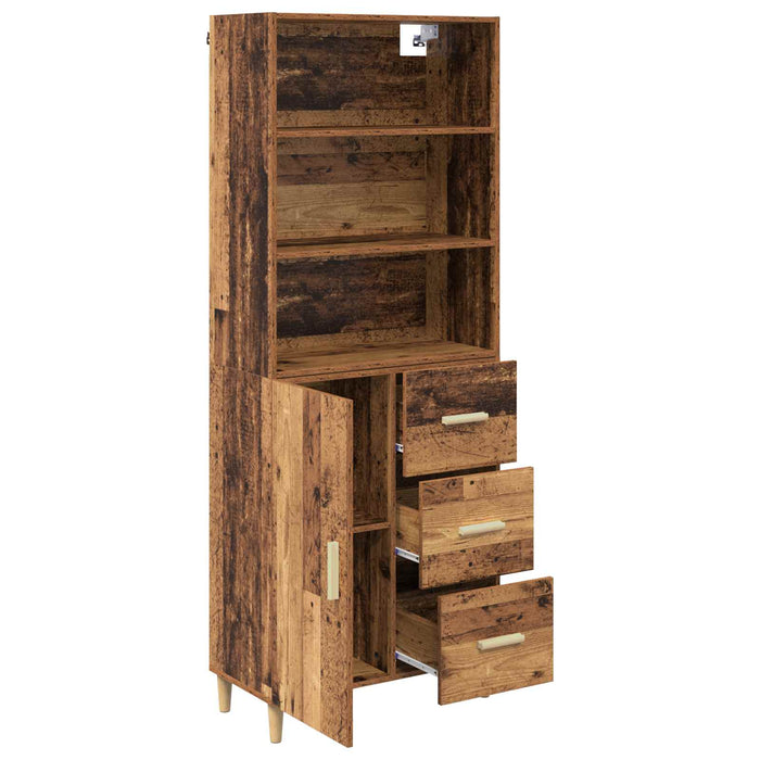 Bufet cu sertar Lemn Vechi 69,5 x 32,5 x 180 cm Lemn compozit - WALTI WALTI