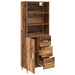 Bufet cu sertar Lemn Vechi 69,5 x 32,5 x 180 cm Lemn compozit - WALTI WALTI