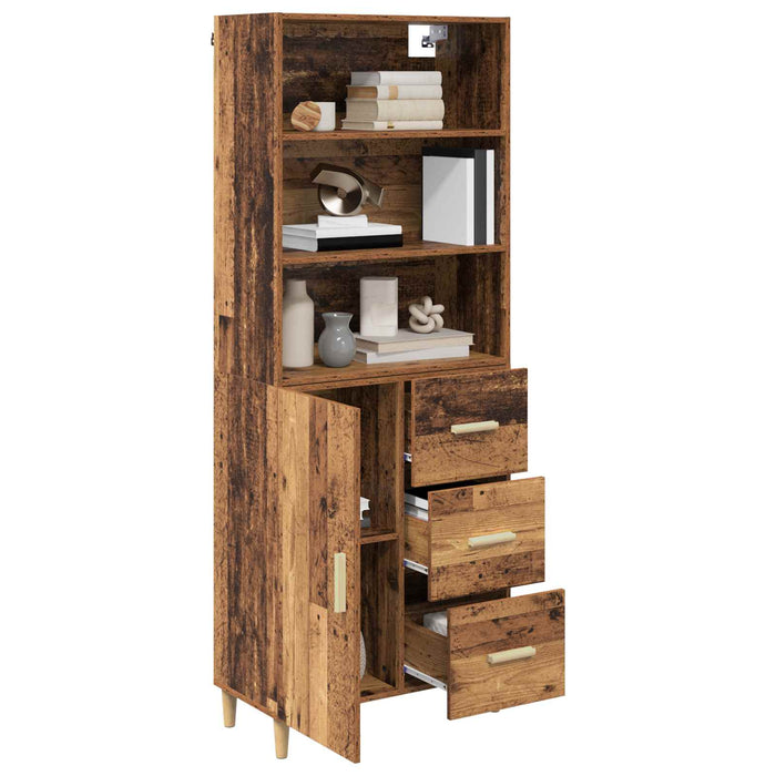 Bufet cu sertar Lemn Vechi 69,5 x 32,5 x 180 cm Lemn compozit - WALTI WALTI