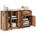 Bufet cu sertar 3 pcs Lemn Vechi Lemn compozit - WALTI WALTI