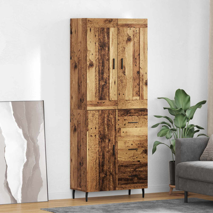 Bufet cu sertar 2 pcs Lemn vechi Lemn compozit - WALTI WALTI
