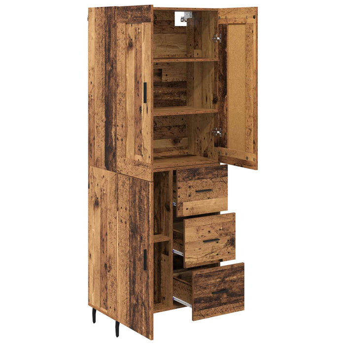 Bufet cu sertar 2 pcs Lemn vechi Lemn compozit - WALTI WALTI