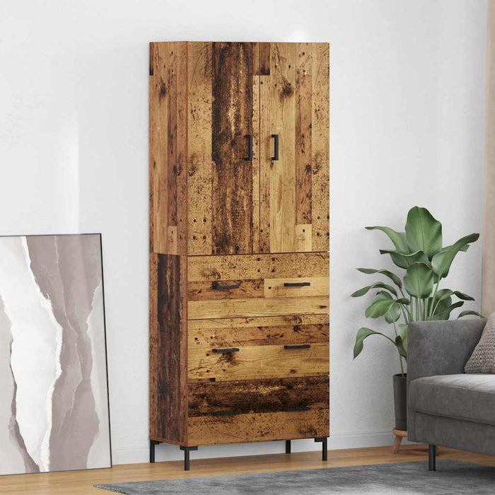 Bufet Pe perete Lemn Vechi 69,5 x 34 x 180 cm Lemn compozit - WALTI WALTI