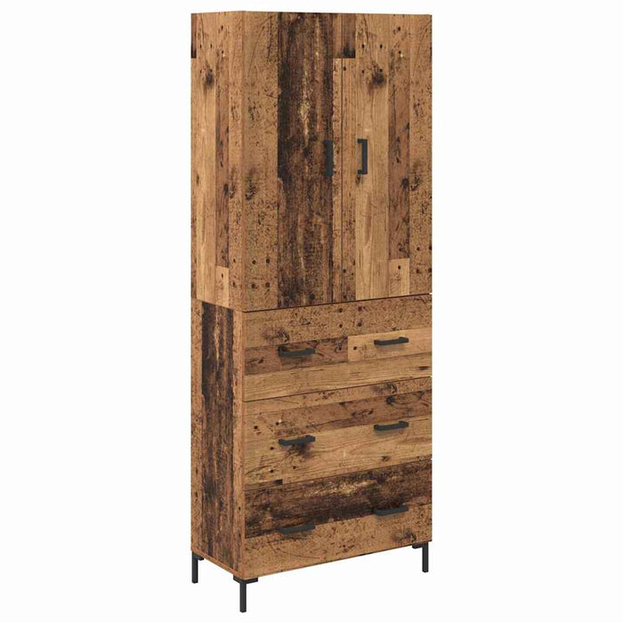 Bufet Pe perete Lemn Vechi 69,5 x 34 x 180 cm Lemn compozit - WALTI WALTI