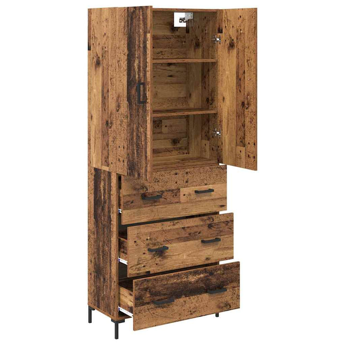 Bufet Pe perete Lemn Vechi 69,5 x 34 x 180 cm Lemn compozit - WALTI WALTI