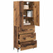 Bufet Pe perete Lemn Vechi 69,5 x 34 x 180 cm Lemn compozit - WALTI WALTI
