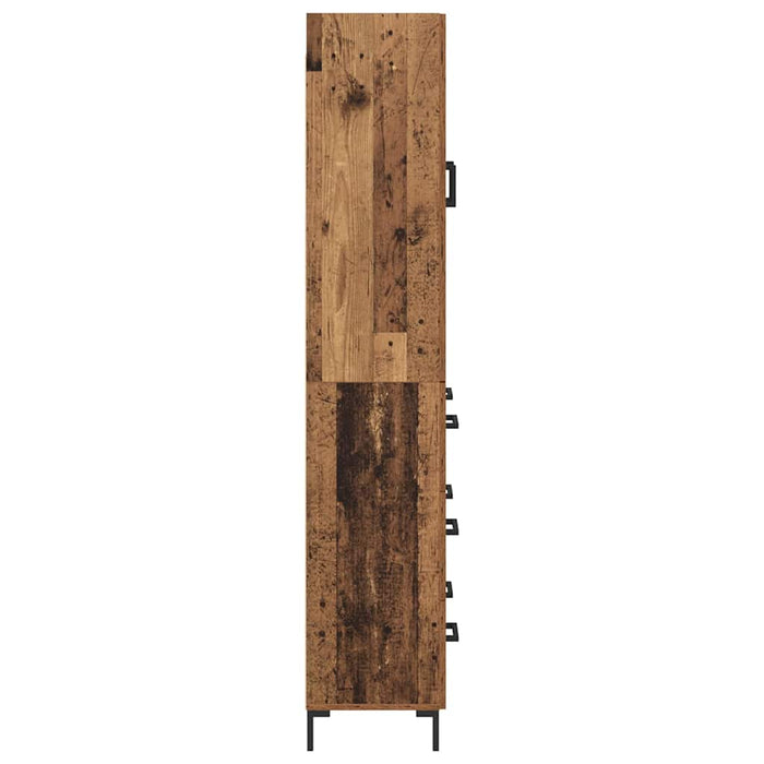 Bufet Pe perete Lemn Vechi 69,5 x 34 x 180 cm Lemn compozit - WALTI WALTI