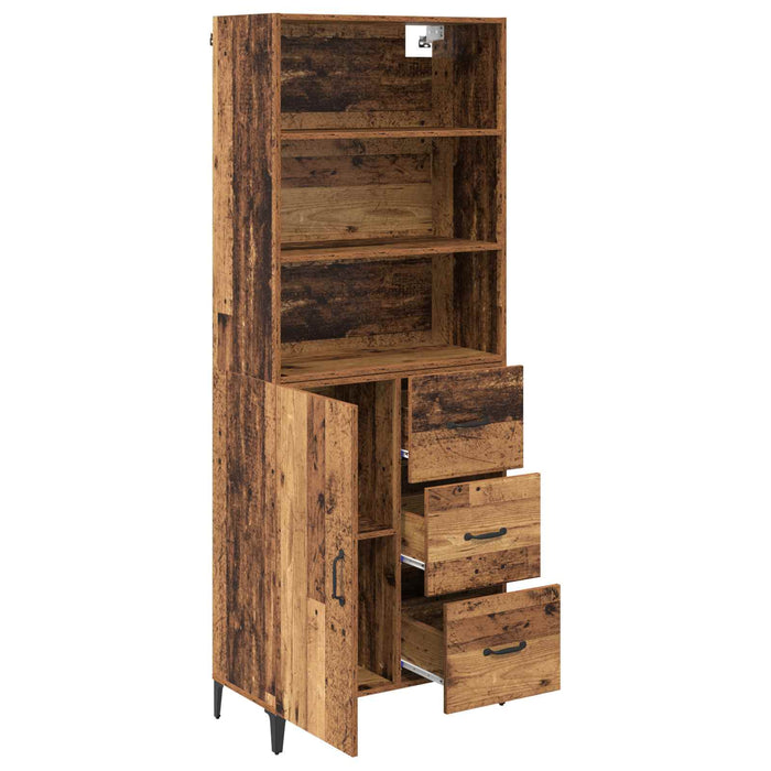 Bufet cu sertar Lemn Vechi 69,5 x 34 x 180 cm Lemn compozit - WALTI WALTI