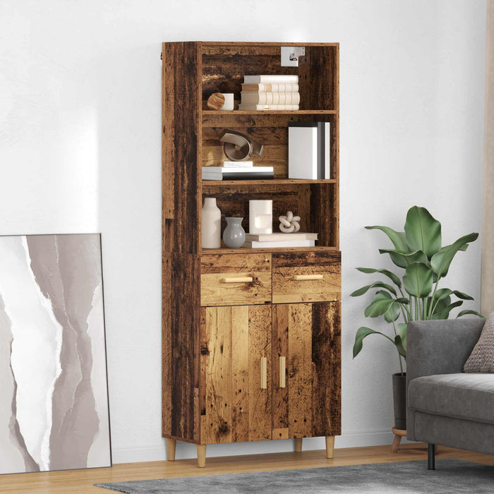 Bufet cu sertar Lemn Vechi 69,5 x 32,5 x 180 cm Lemn compozit - WALTI WALTI