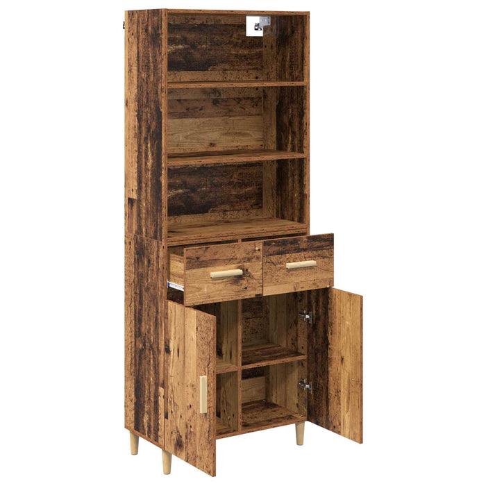 Bufet cu sertar Lemn Vechi 69,5 x 32,5 x 180 cm Lemn compozit - WALTI WALTI