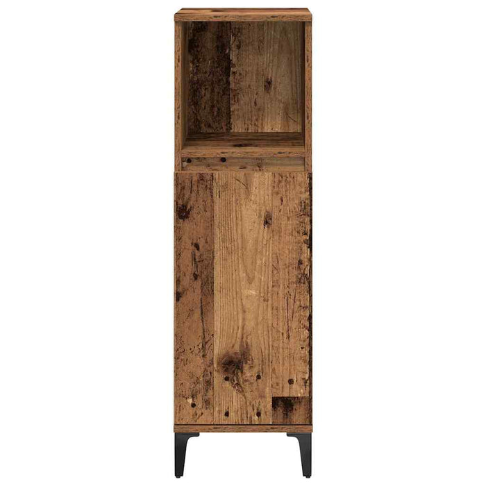 Set de mobilier pentru baie 3 pcs Lemn vechi Lemn compozit - WALTI WALTI