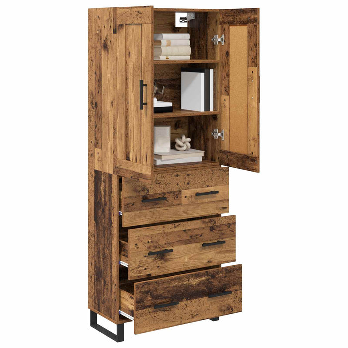Bufet Lemn vechi 69,5 x 34 x 180 cm Lemn compozit - WALTI WALTI