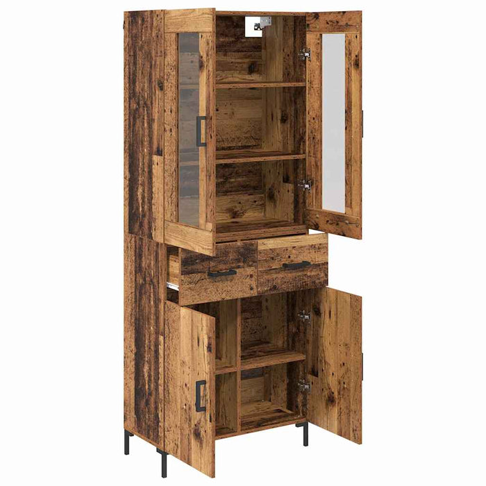 Bufet cu sertar 2 pcs Lemn vechi Lemn compozit - WALTI WALTI