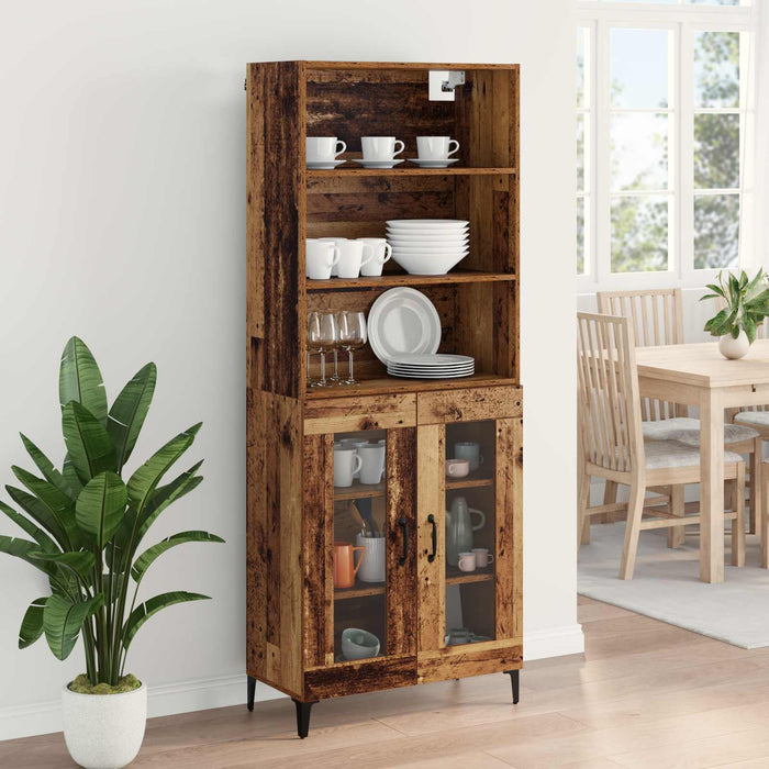 Bufet Lemn Vechi 69,5 x 34 x 180 cm Lemn compozit - WALTI WALTI