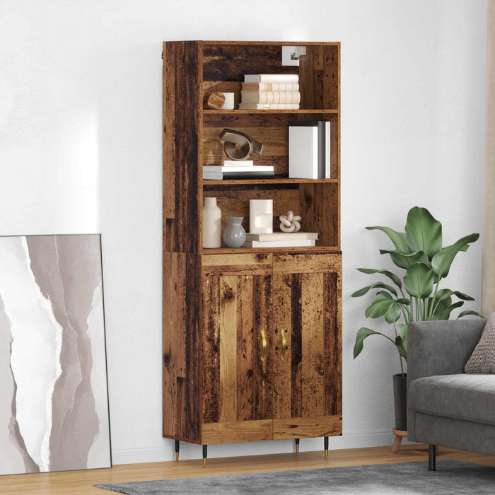 Bufet Lemn Vechi 69,5 x 34 x 180 cm Lemn compozit - WALTI WALTI