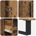 Bufet cu sertar 2 pcs Lemn Vechi Lemn Stratificat și Sticlă - WALTI WALTI