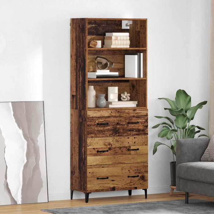 Bufet cu sertar Lemn Vechi 69,5 x 34 x 180 cm Lemn compozit - WALTI WALTI