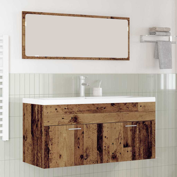 Dulap de Baie Lemn Vechi 100 x 38,5 x 46 cm Lemn compozit - WALTI WALTI