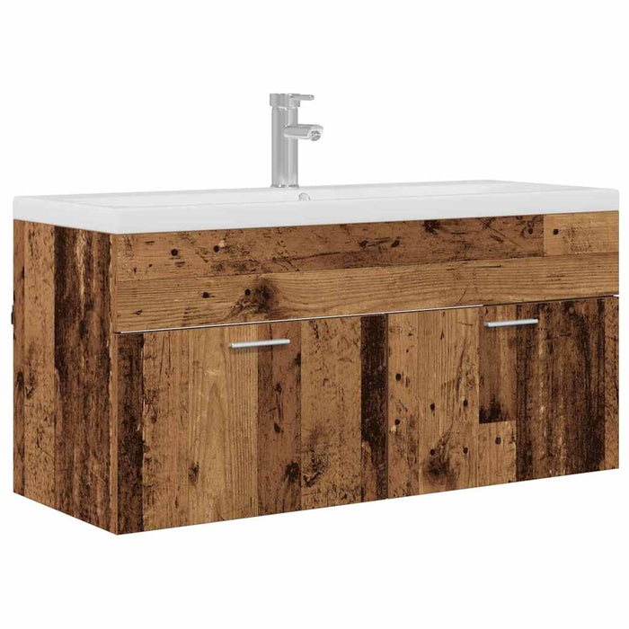 Dulap de Baie Lemn Vechi 100 x 38,5 x 46 cm Lemn compozit - WALTI WALTI